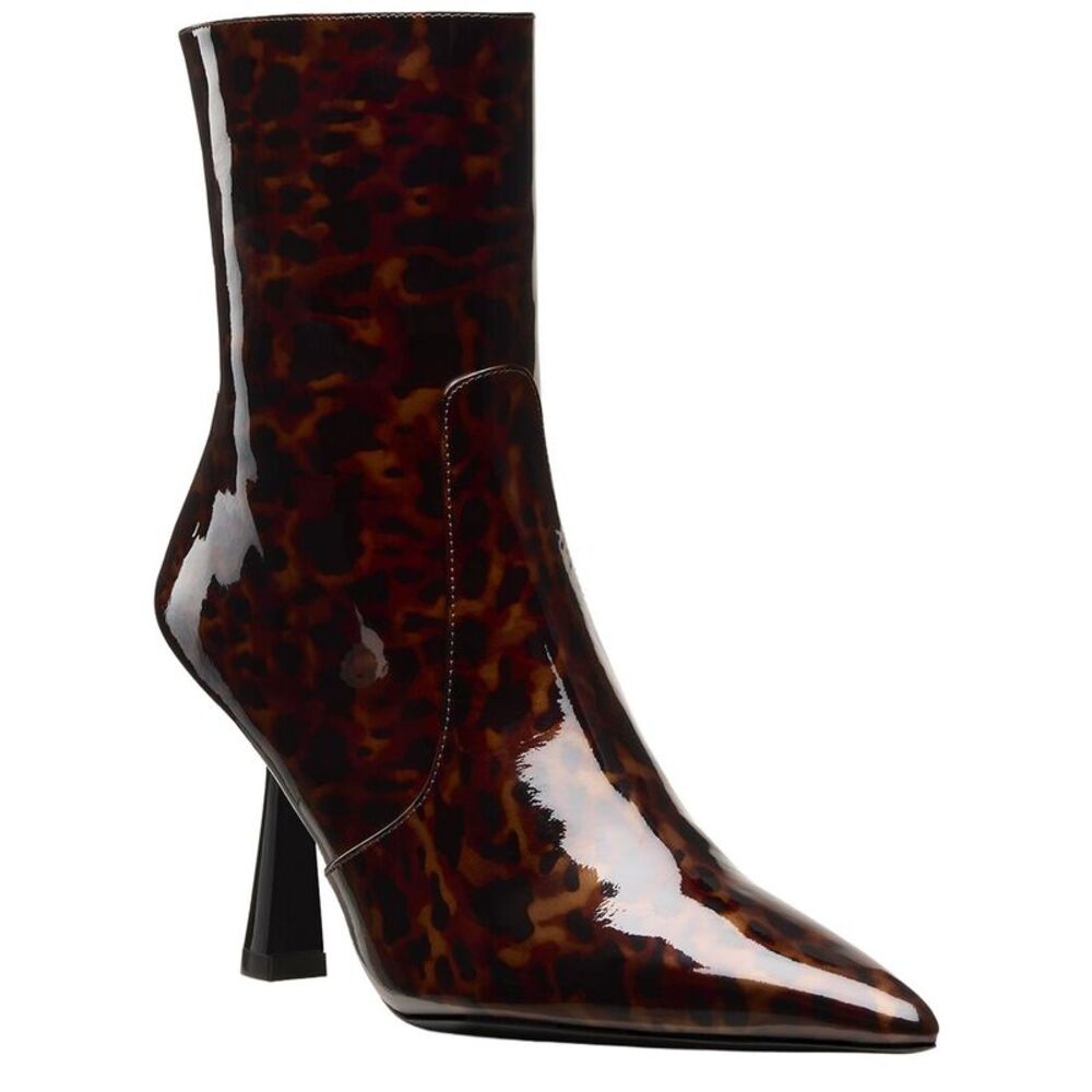 Stuart Weitzman Stuart Supersculpt Zip Bootie 85, Brown